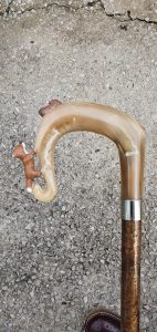 Carved Horn Stick 1161