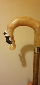 Carved Horn Stick 1604